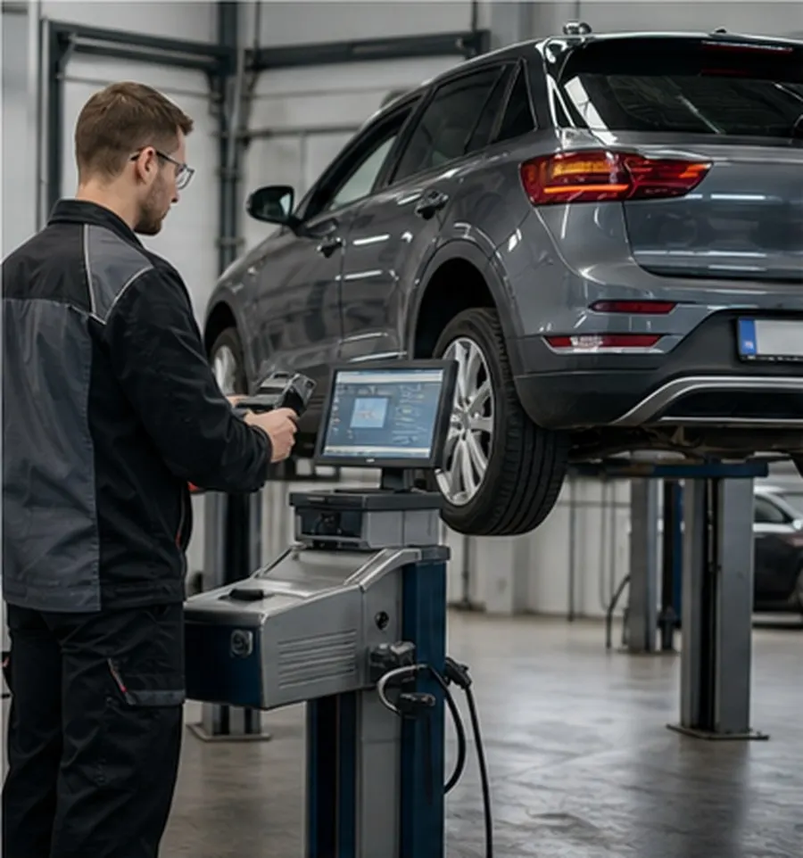 HU und AU Prüfung in der Werkstatt